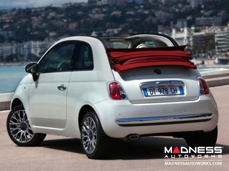 FIAT 500 Rear Bumper Trim Satin Finish Set of Satin + Black Trim